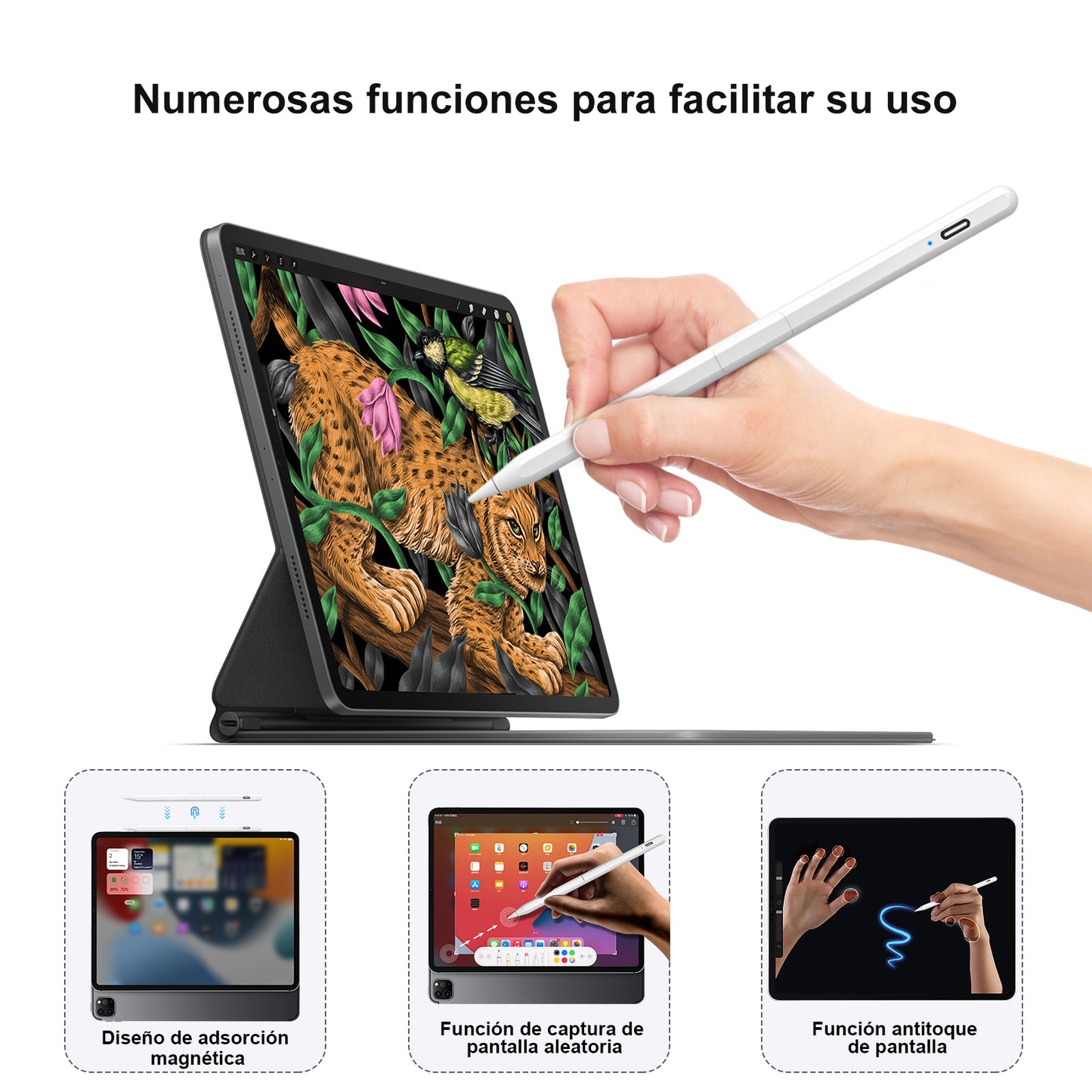 KOSCHEAL iPad Pencil – Magnetic Charging, Tilt Support