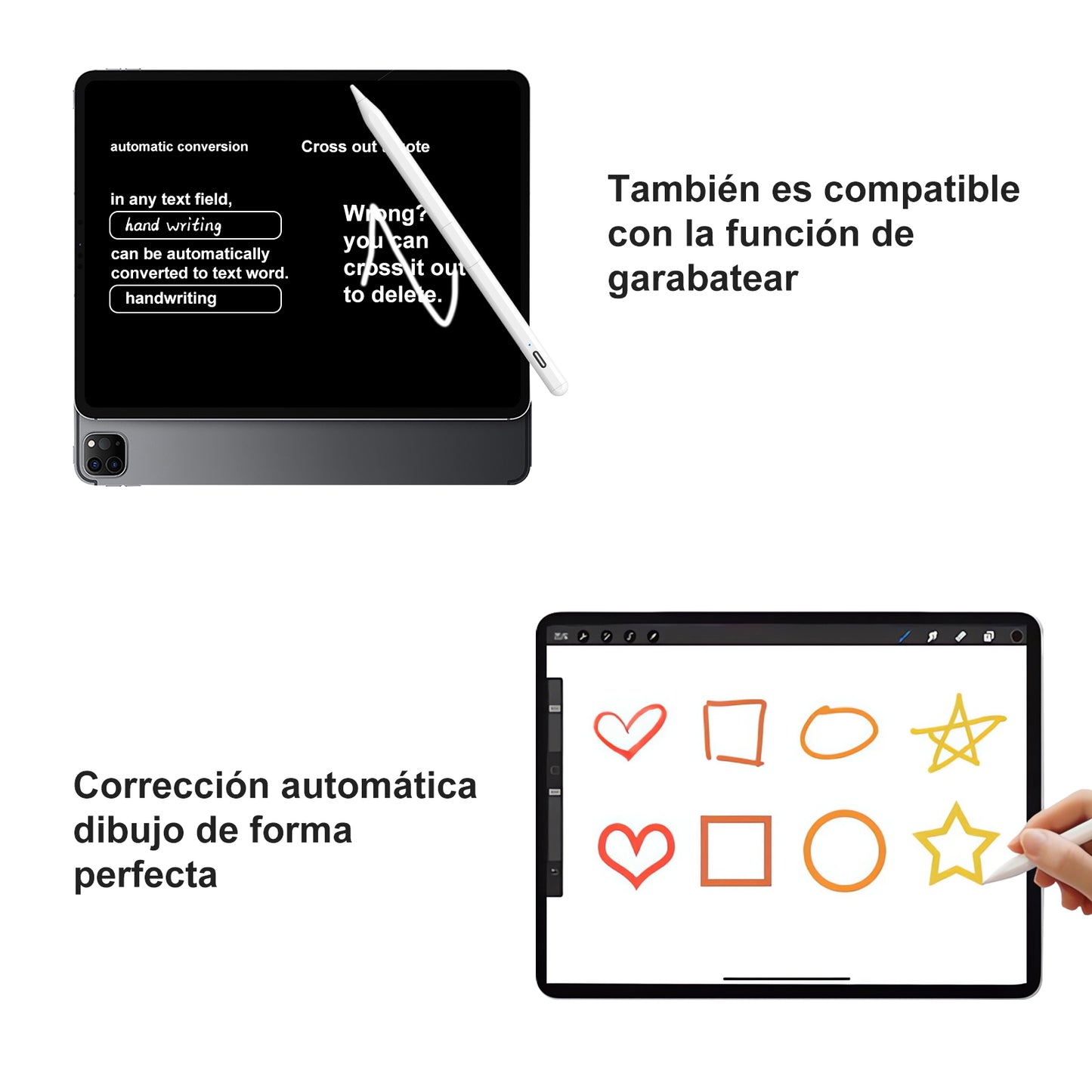 KOSCHEAL iPad Pencil – Magnetic Charging, Tilt Support