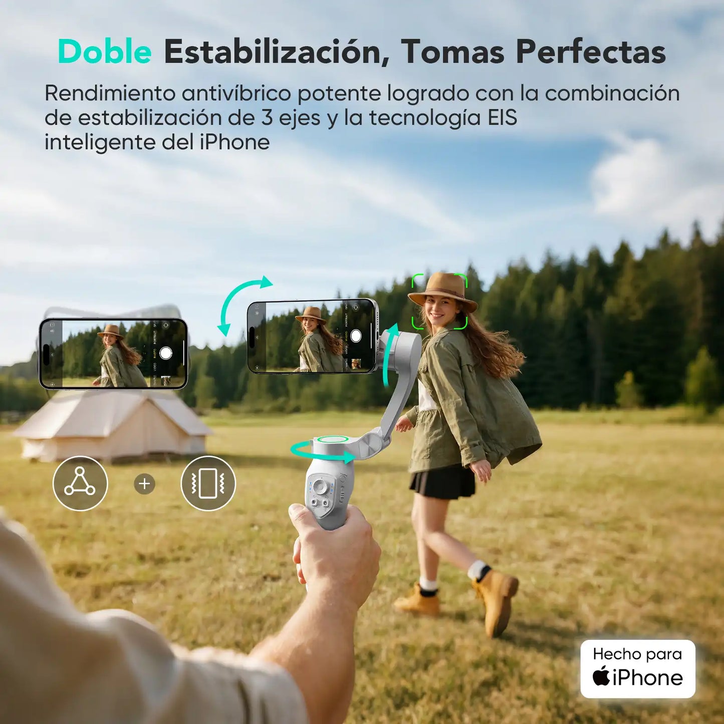 MOGO Seguimiento Facial Inteligente Gimbal Para iPhone