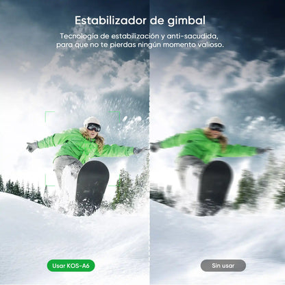 Koscheal A6 Gimbal Stabilizer with Fill Light