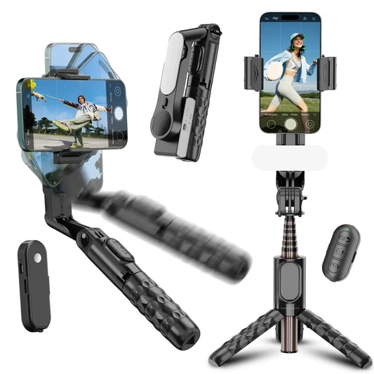 Koscheal A6 Gimbal Stabilizer with Fill Light