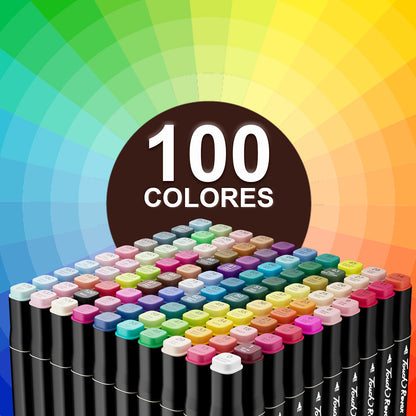 GURIGHT 100 Dual-Tip Markers – Art & Coloring