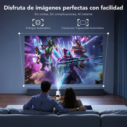 Smart Mini Projector with Auto Keystone, 300 ANSI & Integrated App