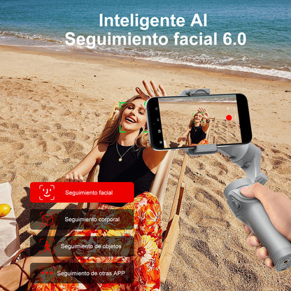 KOSCHEAL Professional 3-Axis Phone Gimbal: Face/Object Tracking & Foldable Design