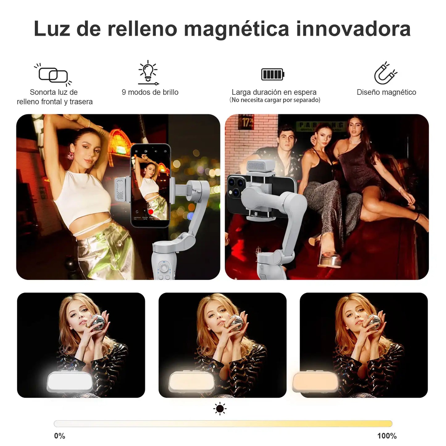 KOSCHEAL L7B 3-Axis Gimbal Stabilizer - Smart Tracking & 4 Pro Modes