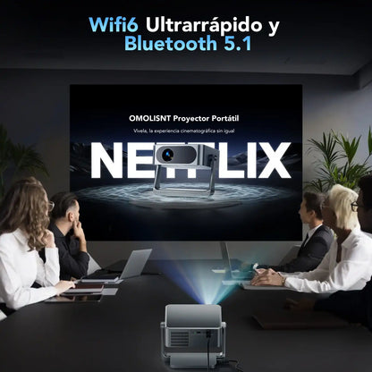 Smart Projector: 1080P Native, Auto Focus, 500 ANSI & Obstacle Avoidance