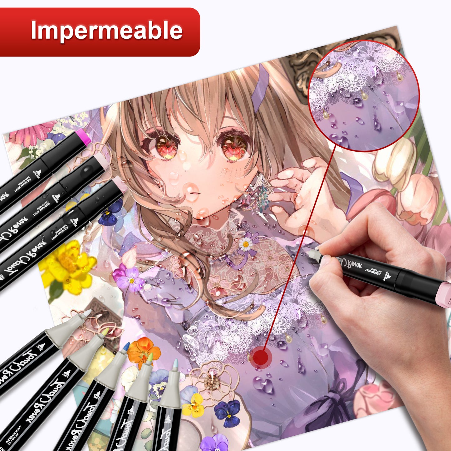 GURIGHT 100 Dual-Tip Markers – Art & Coloring