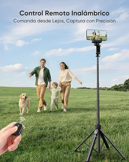 Koscheal C16R Cell Phone Stabilizer with Tripod, Fill Light & AI Tracking