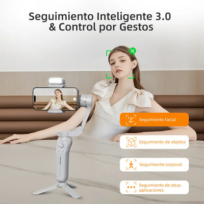 KOSCHEAL L7B 3-Axis Gimbal Stabilizer - Smart Tracking & 4 Pro Modes