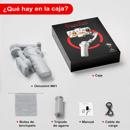 KOSCHEAL Professional 3-Axis Phone Gimbal: Face/Object Tracking & Foldable Design