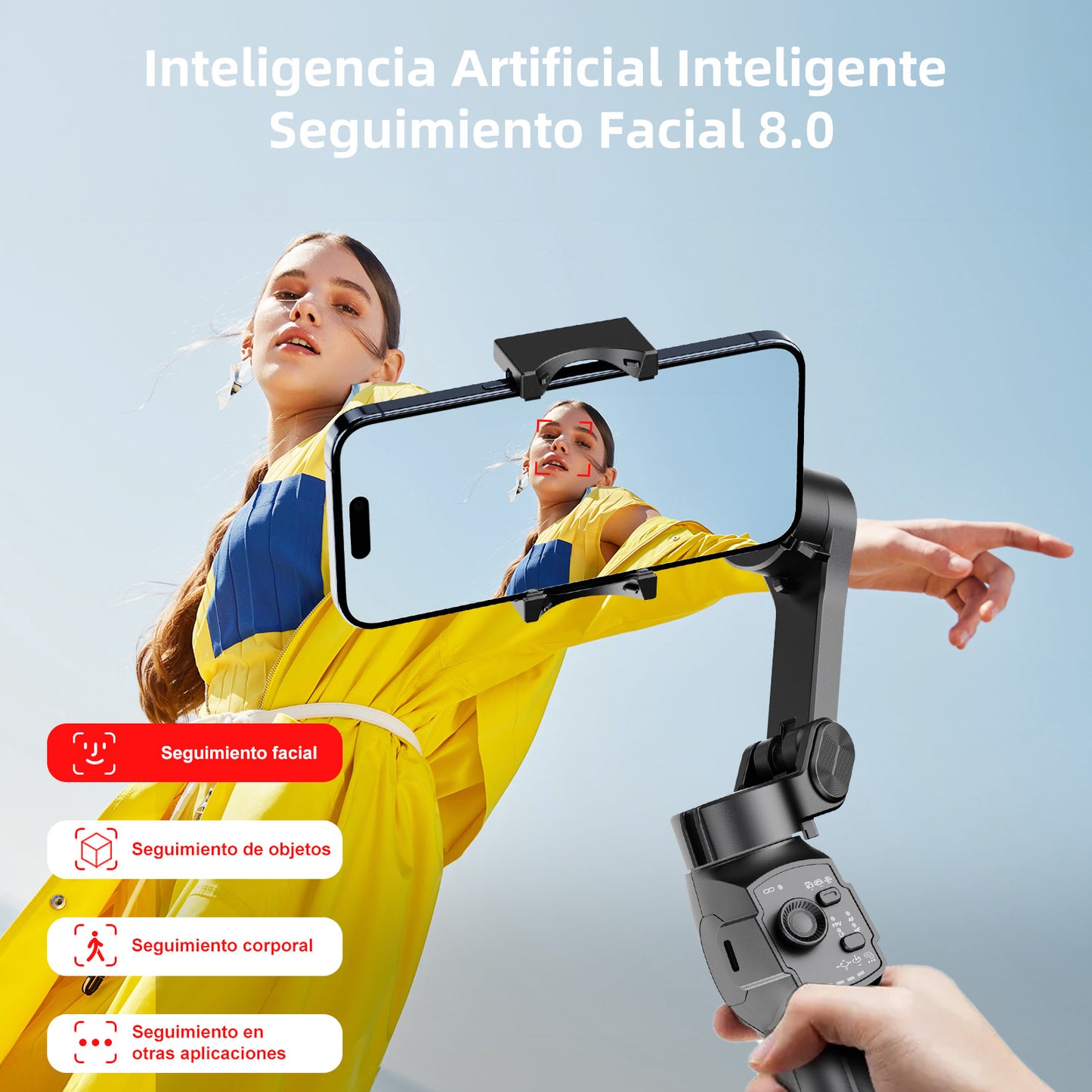 KOSCHEAL L9 Lite 3-Axis Phone Gimbal with Focus Wheel & Smart Tracking