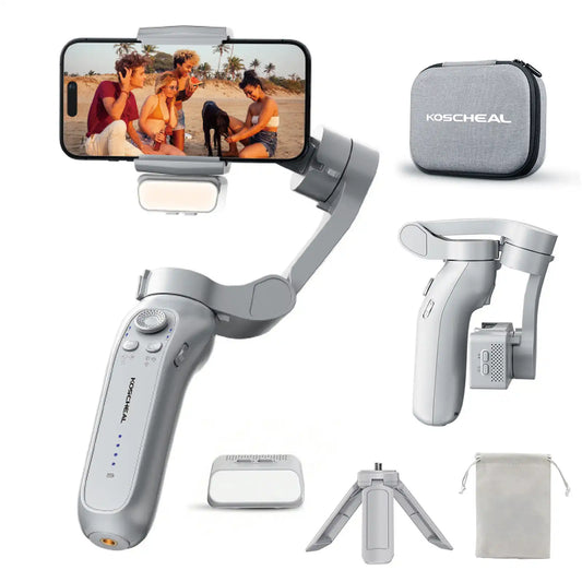 KOSCHEAL L7B 3-Axis Gimbal Stabilizer - Smart Tracking & 4 Pro Modes