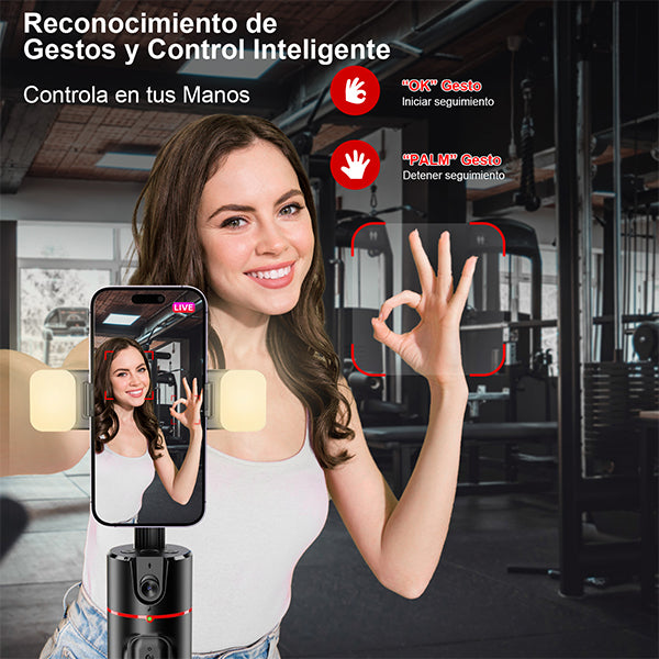 KOSCHEAL Smartphone Stabilizer – Auto Tracking, Fill Light