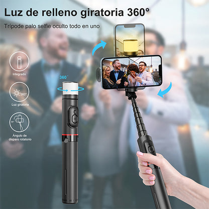 KOSCHEAL Q09S Phone Stabilizer with Fill Light & 695mm Extension