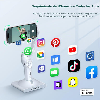 MOGO Gimbal with Charging Base – Wireless Fast Charge Stand