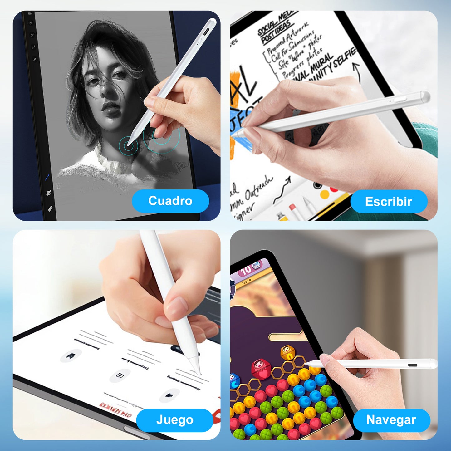 KOSCHEAL iPad Pencil – Magnetic Charging, Tilt Support