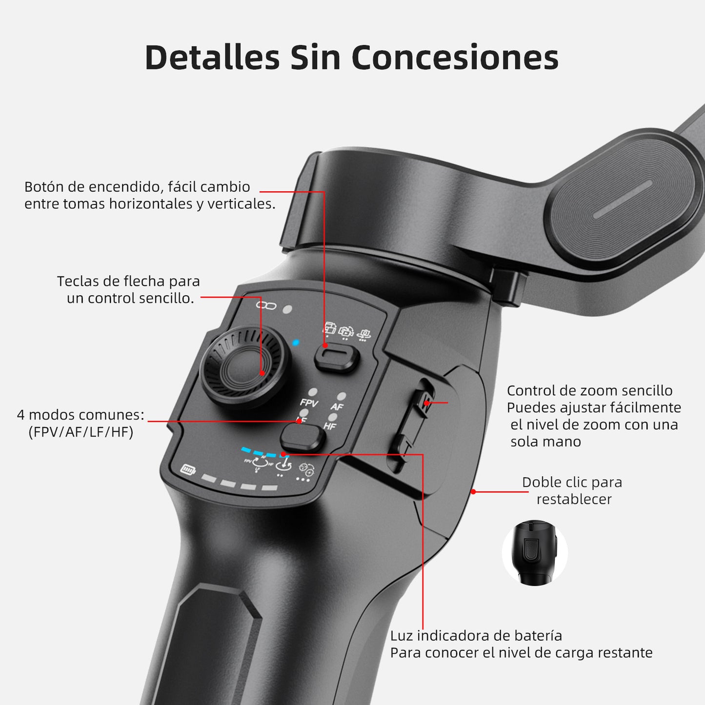 KOSCHEAL L9 Lite 3-Axis Phone Gimbal with Focus Wheel & Smart Tracking