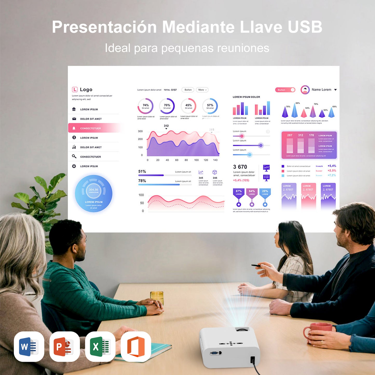 koscheal h6 proyector