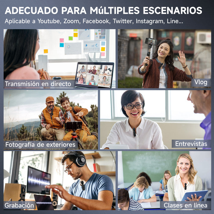 KOSCHEAL Wireless Mic for iPhone/Android – Vlog/YouTube